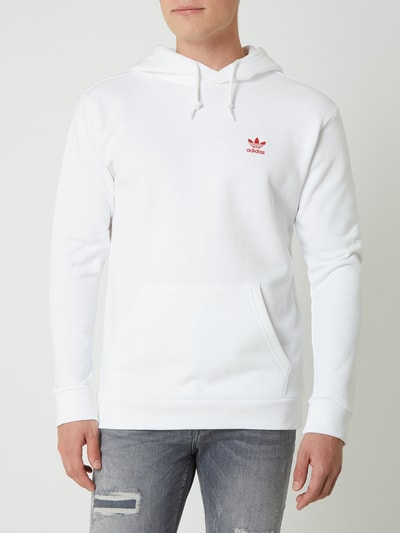 adidas Originals Bluza z kapturem i wyhaftowanym logo  Biały 4