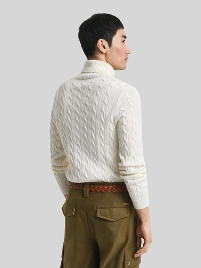 GANT Rollkragenpullover mit Logo-Detail Offwhite 5