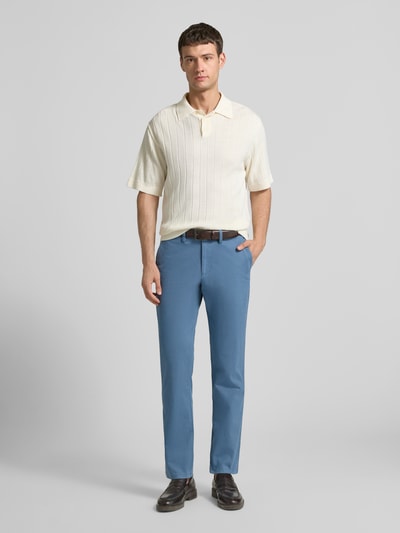 Christian Berg Men Regular fit chino met achterzakken Blauw - 1