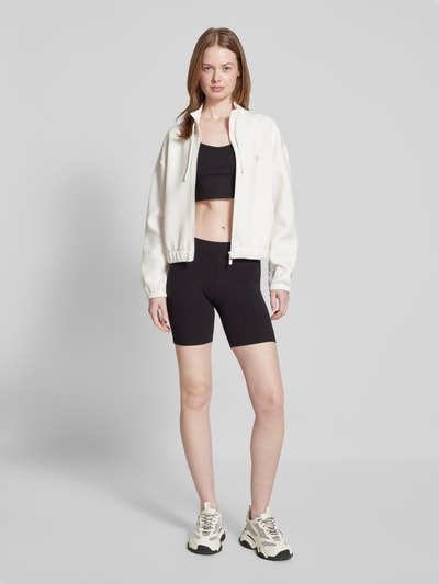 Guess Activewear Sweatjacke mit Stehkragen Modell 'CECILIA' Offwhite 1