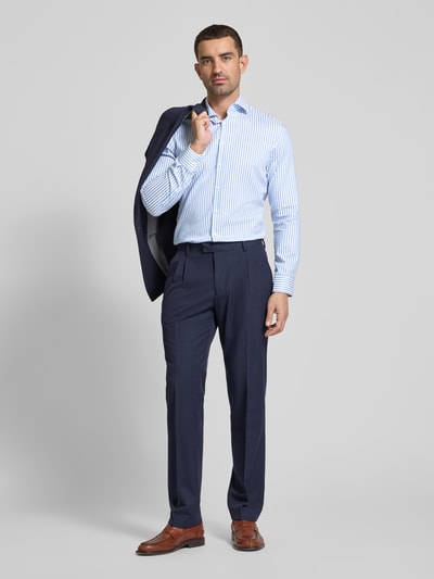 SEIDENSTICKER Slim Fit Business-Hemd mit Kentkragen Bleu 1