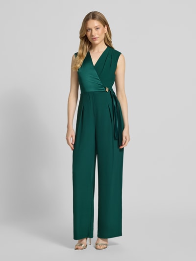 Rinascimento Jumpsuit met V-hals Groen - 4