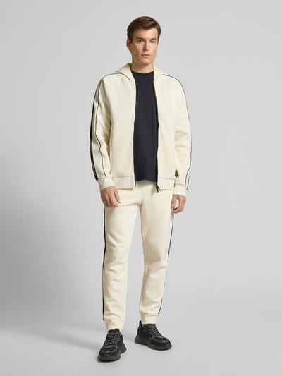 EA7 Emporio Armani Regular Fit Sweatpants mit Tunnelzug Modell 'Train' Offwhite 1