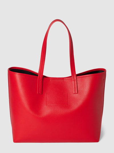 HUGO Torba shopper z detalami z logo Jasnoczerwony 4