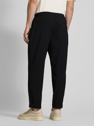 Antony Morato Tapered fit stoffen broek met elastische band Zwart - 5