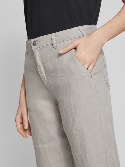 Emporio Armani Stoffen broek met knoop- en ritssluiting Lichtgrijs - 3