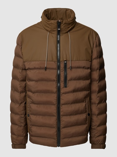 BOSS Steppjacke mit Stehkragen Modell 'Curumo' Mittelbraun 2