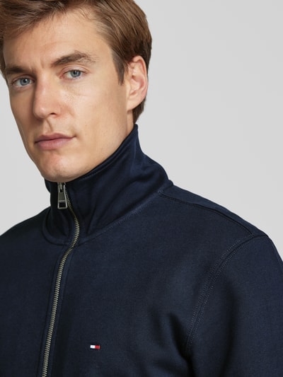 Tommy Hilfiger Regular Fit Sweatjacke mit Label-Stitching Marine 3