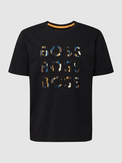 BOSS Orange T-Shirt mit Logo-Stitching Modell 'Teelogofun' Black 2