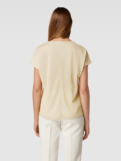 Christian Berg Woman T-shirt in glanzend design Goud gemêleerd - 5