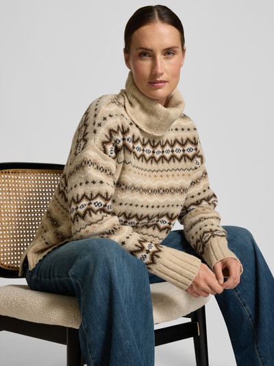 Barbour Regular fit coltrui van wolmix, model 'HELEN' Beige - 3