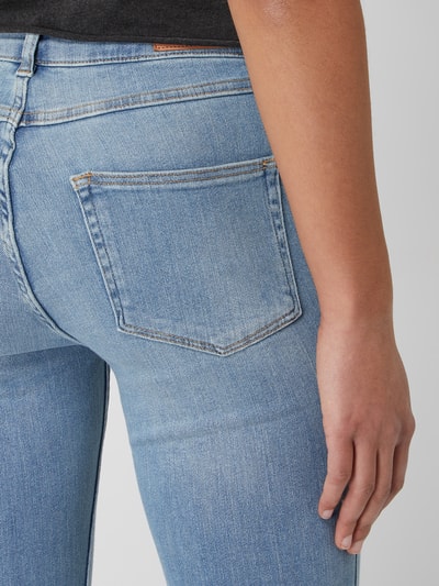 Review Skinny fit high waist jeans Koningsblauw - 3