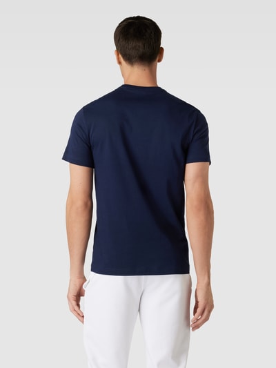 Lacoste T-Shirt mit Rundhalsausschnitt und Label-Stitching Marine 5