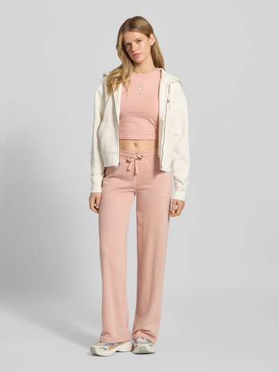 Review Sweatpants mit elastischem Bund Altrosa 1