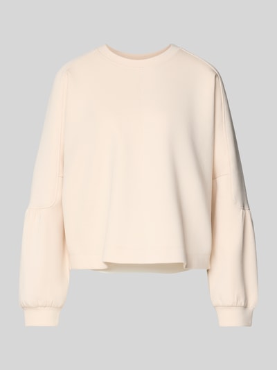 Marc Cain Oversized sweatshirt met ribboorden Zand - 2