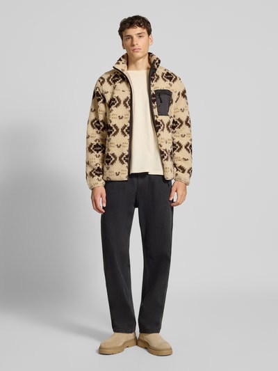 REVIEW Sweatjack met opstaande kraag Offwhite - 1