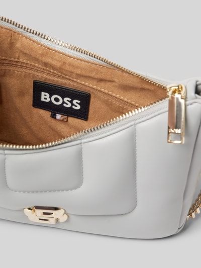 BOSS Handtasche mit Logo-Applikation Modell 'ICON' Hellgrau 5