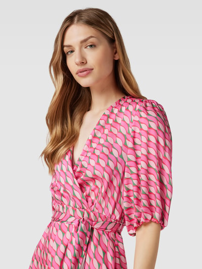 Liu Jo Black Cocktailkleid in Wickel-Optik Modell 'ABITO' Pink 3