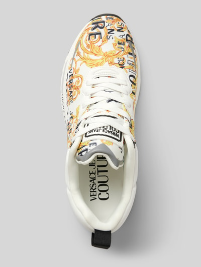 Versace Jeans Couture Sneakers met label- en motiefprint, model 'FONDO DYNAMIC' Wit - 4