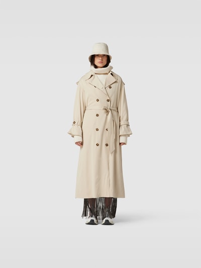 By Malene Birger Trenchcoat mit Bindegürtel Sand 4