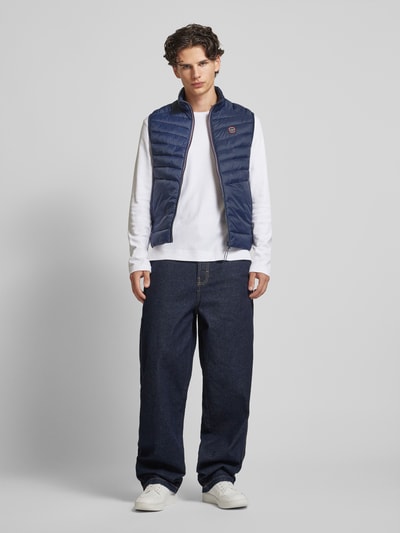 Jack & Jones Steppweste mit Label-Patch Modell 'ESPRINT' Marine 1