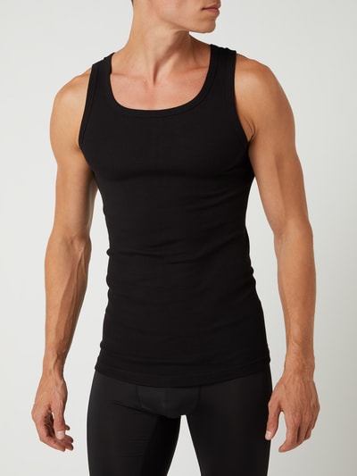 Tom Tailor Tanktop aus Baumwolle im 2er-Pack Black 3