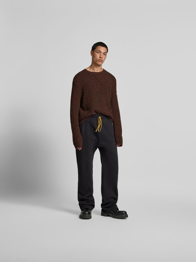MM6 Maison Margiela Slim Fit Pullover aus Schurwoll-Mix Mittelbraun 1