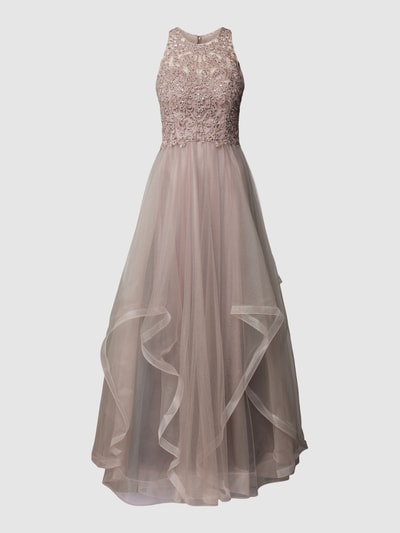 Laona Abendkleid mit floralen Stickereien (taupe) online kaufen