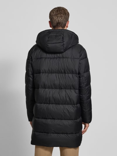 BOSS kurtka pikowana o kroju regular fit z nadrukiem z logo model 'CIKER' Czarny 5
