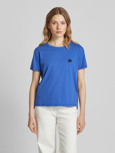 Zadig & Voltaire T-Shirt mit Motiv- und Label-Stitching Modell 'MARTA' Bleu 4