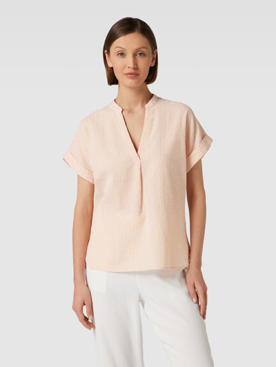 Montego Comfortabele blouse met opstaande kraag Abrikoos - 4