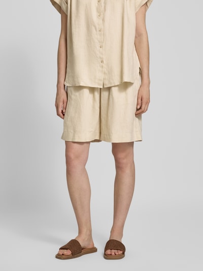 BOSS Orange Shorts aus Leinen Modell 'Torea' Beige 4