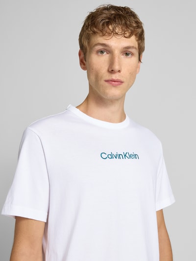 Calvin Klein Underwear T-shirt z wyhaftowanym logo Biały 3