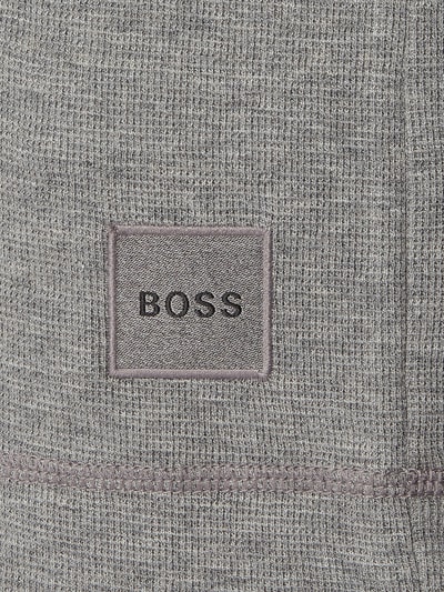 BOSS Orange Slim Fit Longsleeve aus Baumwolle Modell 'Tempest'  Mittelgrau Melange 2