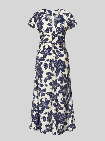 MANGO Midikleid aus Viskose-Mix Modell 'Jamie' Marine 2