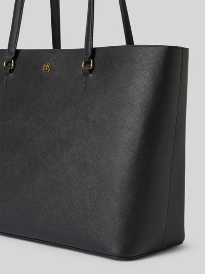 Lauren Ralph Lauren Tote Bag aus Leder mit Label-Applikation Modell 'KARLY' Black 3