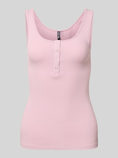 PIECES Slim Fit Tank Top aus Baumwoll-Mix Modell 'KITTE' Rosa 2