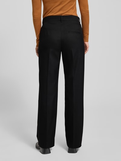 Brax Straight fit stoffen broek met viscose, model 'Maine' Zwart - 5
