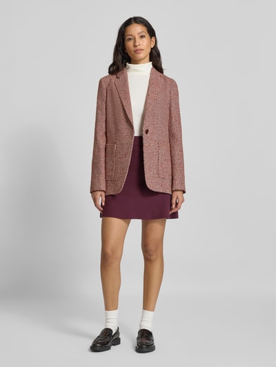 Vero Moda Spódnica mini rozkloszowana z mieszanki wiskozy model ‘SABA’ Bordowy 1