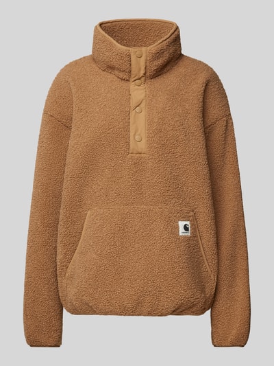 Carhartt Work In Progress Bluza z kołnierzem i naszywką z logo model ‘ELLIOT’ Camel 2