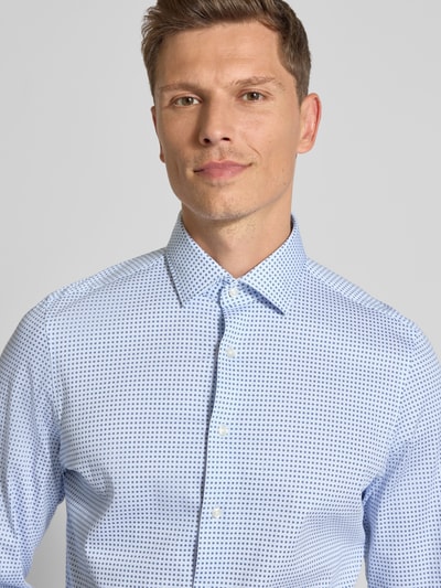 Roy Robson Koszula biznesowa o kroju slim fit z listwą guzikową Jasnoniebieski 3