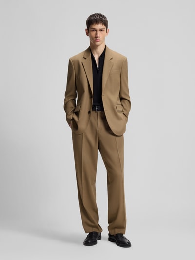 HUGO Regular Fit Sakko mit Viskose-Anteil Modell 'Karlo243X' Beige 1