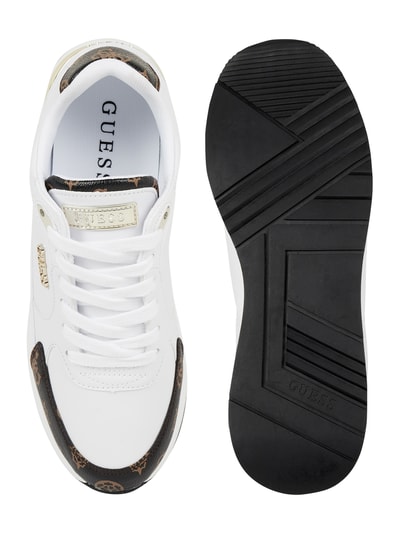 Guess Sneaker in Leder-Optik Modell 'Moxea' Weiss 4