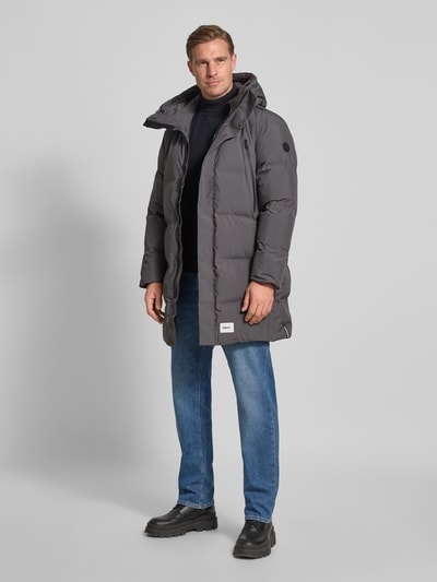 khujo Steppmantel mit Brusttaschen Modell 'Morse2' Graphit 1