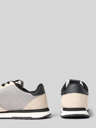 Tommy Jeans Low Top Sneaker aus Leder-Mix Modell 'EVA RUNNER' Hellgrau 2