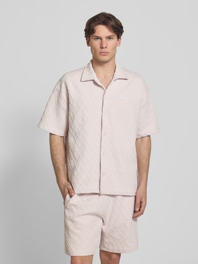 PEGADOR Modern Fit Freizeithemd mit Logo-Stitching Modell 'Jovren' Flieder 4