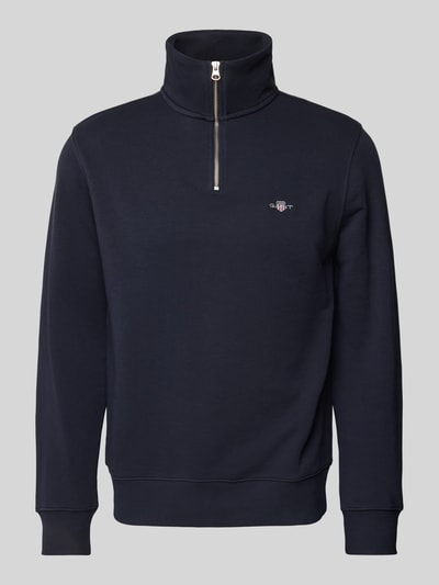 Gant Sweatshirt mit Label-Stitching Marine 2