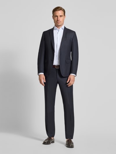 Seidensticker Slim Fit Businesshemd aus reiner Baumwolle Modell 'Spread Kent' Bleu 1
