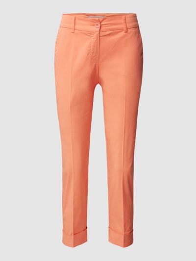 Raffaello Rossi Korte slim fit chino met stretch, model 'Dora' Oranje - 2