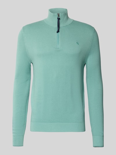 Lerros Sweter z dzianiny z kołnierzem Miętowy 2